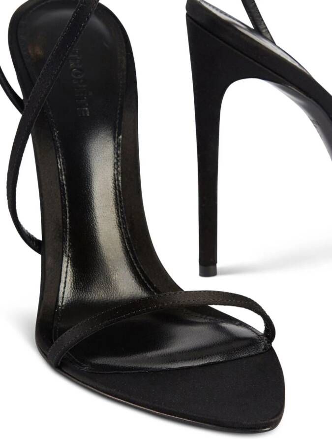 Retrofete Naomi 110mm leather sandals Black