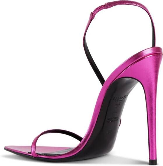 Retrofete Naomi 110mm leather sandals Pink