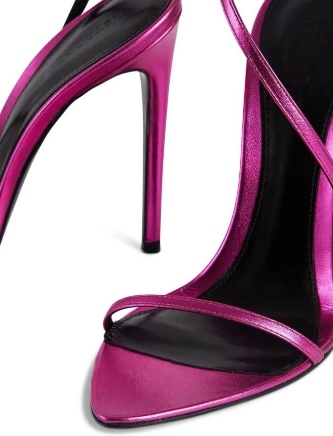 Retrofete Naomi 110mm leather sandals Pink