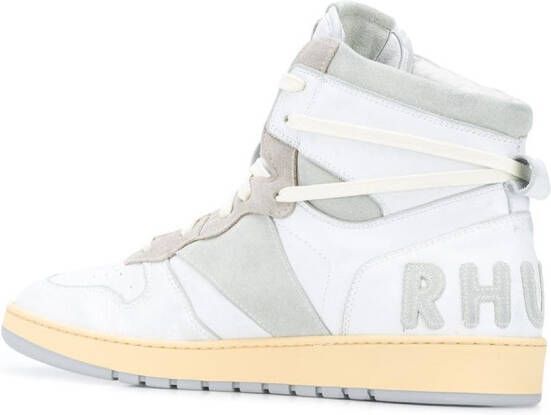 RHUDE ankle lace-up sneakers White