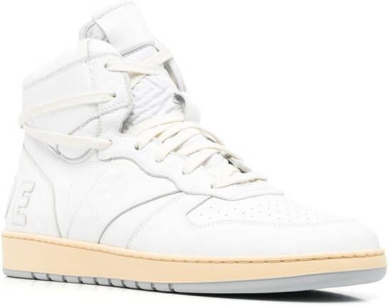 RHUDE high-top panelled sneakers White