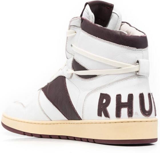 RHUDE panelled high-top sneakers White