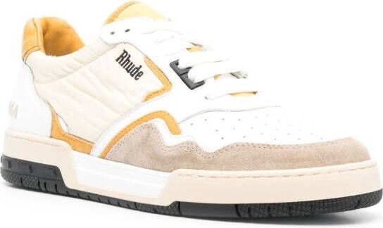 RHUDE Racing lace-up sneakers White