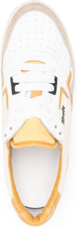 RHUDE Racing lace-up sneakers White