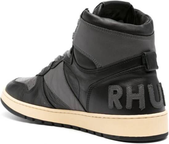 RHUDE Rhecess high-top leather sneakers Black