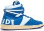 RHUDE Rhecess leather high-top sneakers Blue - Thumbnail 3