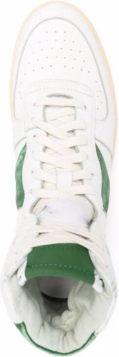 RHUDE Rhecess leather high-top sneakers White