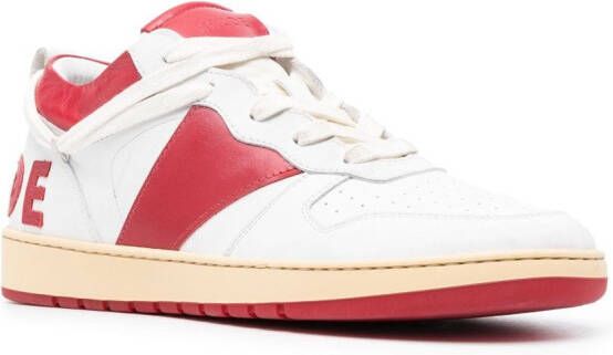 RHUDE Rhecess-Low leather sneakers White