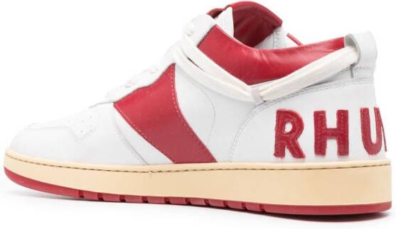 RHUDE Rhecess-Low leather sneakers White