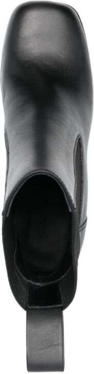Rick Owens 145mm leather platform boots Black