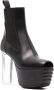 Rick Owens 160mm open-toe leather heeled boot Black - Thumbnail 2