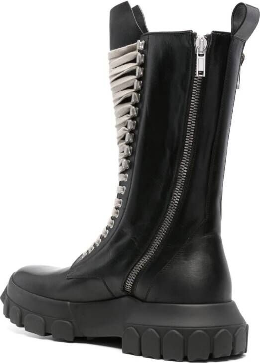 Rick Owens Army Tractor leather boots Black