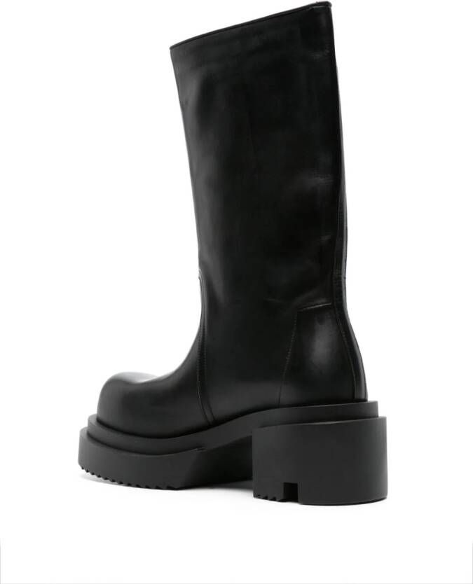 Rick Owens Bauhaus Bogun 60mm leather boots Black