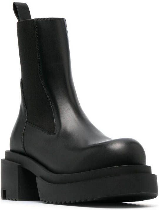 Rick Owens Beatle Bogun 75mm leather boots Black