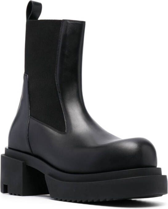 Rick Owens Beatle Bogun 75mm leather boots Black