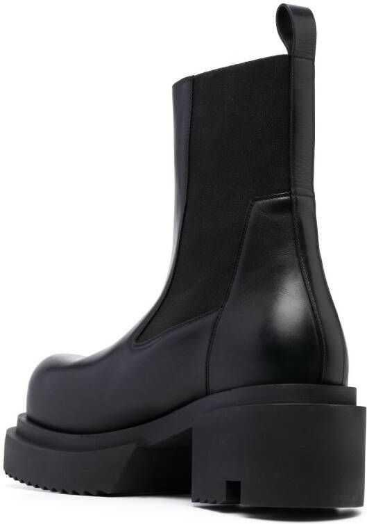 Rick Owens Beatle Bogun 75mm leather boots Black