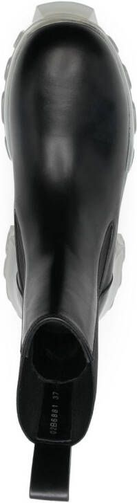 Rick Owens Beatle Bozo Tractor 55mm boots Black