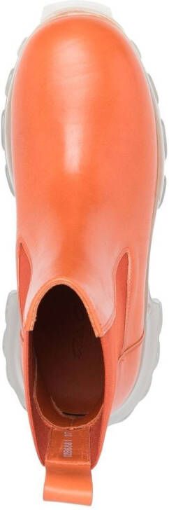 Rick Owens Beatle Bozo Tractor boots Orange