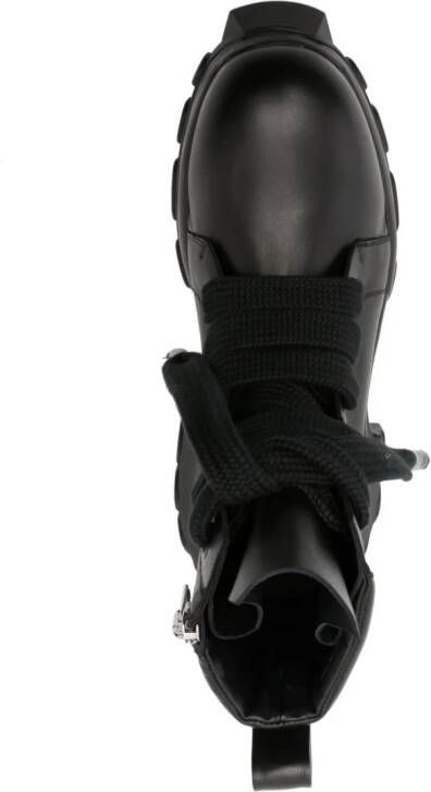 Rick Owens Bozo Tractor leather boots Black