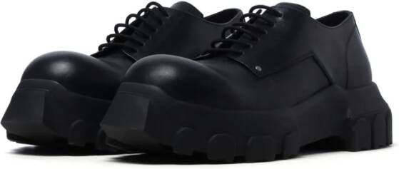 Rick Owens Bozo Tractor leather shoes Black