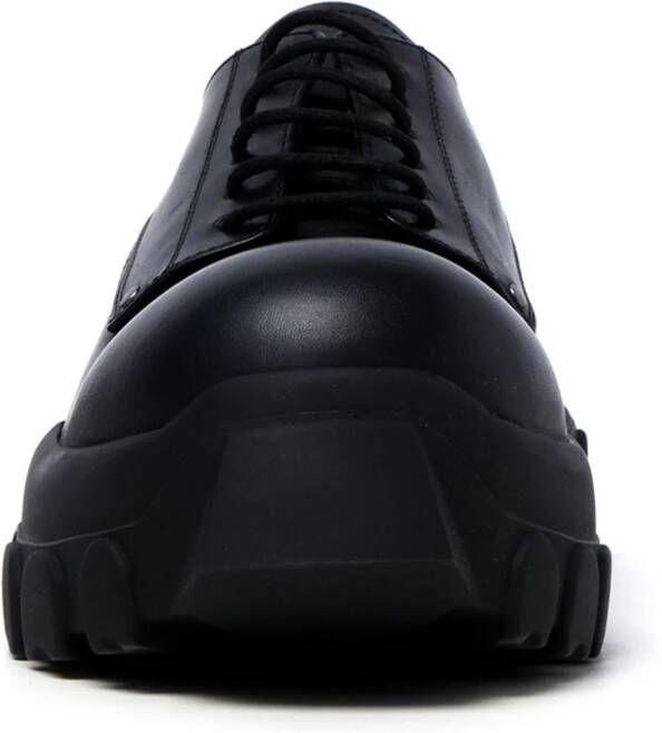Rick Owens Bozo Tractor leather shoes Black