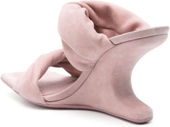 Rick Owens Cantilever 8 110mm nubuck mules Pink