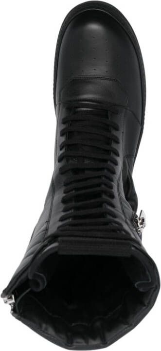 Rick Owens Cargo Basket leather boots Black