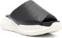 Rick Owens chunky sole slip-on leather sandals Black - Thumbnail 2