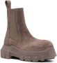 Rick Owens chunky suede ankle boots Brown - Thumbnail 2