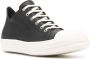 Rick Owens contrasting-toecap leather sneakers Black - Thumbnail 2