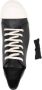 Rick Owens contrasting-toecap leather sneakers Black - Thumbnail 4