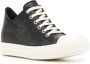 Rick Owens contrasting-toecap leather sneakers Black - Thumbnail 2