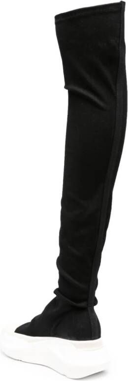 Rick Owens DRKSHDW Abstract 70mm thigh-high boots Black
