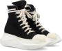 Rick Owens DRKSHDW Abstract high-top suede sneakers Black - Thumbnail 2