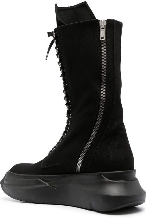 Rick Owens DRKSHDW Army Abstract combat boots Black