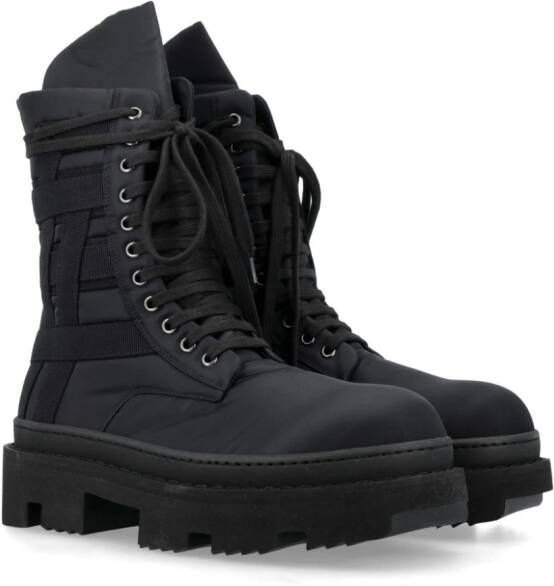 Rick Owens DRKSHDW Army Megatooth lace-up boots Black