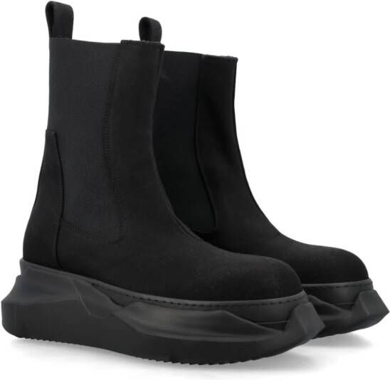 Rick Owens DRKSHDW Beatle Abstract Chelsea Boots Black