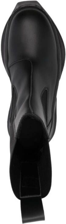 Rick Owens DRKSHDW Beetle leather ankle boots Black