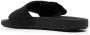 Rick Owens DRKSHDW canvas touch-strap piped slides Black - Thumbnail 3