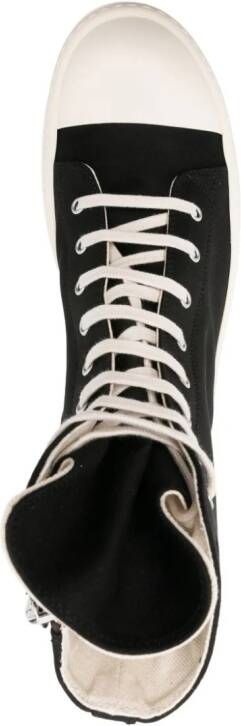 Rick Owens DRKSHDW Double Bumper cotton sneakers Black