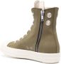 Rick Owens DRKSHDW eyelet-detail canvas high-top sneakers Green - Thumbnail 3