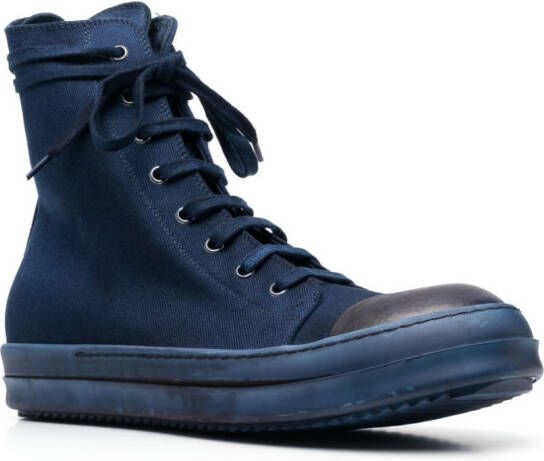 Rick Owens DRKSHDW high-top lace-up sneakers Blue