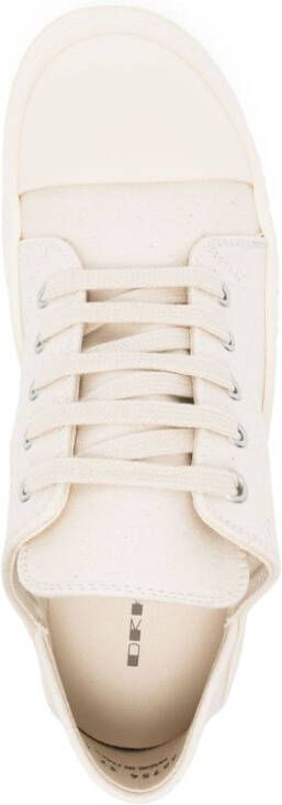 Rick Owens DRKSHDW lace-up canvas sneakers Neutrals