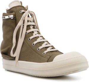 Rick Owens DRKSHDW lace-up high-top sneakers Green