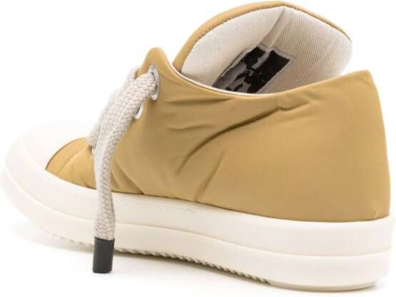 Rick Owens DRKSHDW oversize-laces padded sneakers Yellow