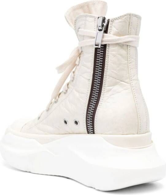 Rick Owens DRKSHDW pentagram-embroidery high-top sneakers Neutrals