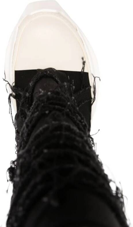 Rick Owens DRKSHDW Slashed Fogachine high-top sneakers Black