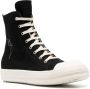 Rick Owens DRKSHDW stitched-pentagram lace-up high-top sneakers Black - Thumbnail 2