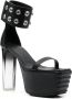 Rick Owens Edfu 135mm studded platform sandals Black - Thumbnail 2