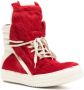 Rick Owens Geobasket fur-design sneakers Red - Thumbnail 2